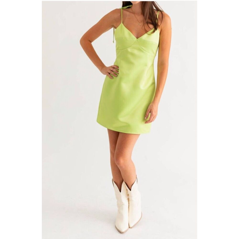 Lelis Collection Lime Green Mini Dress